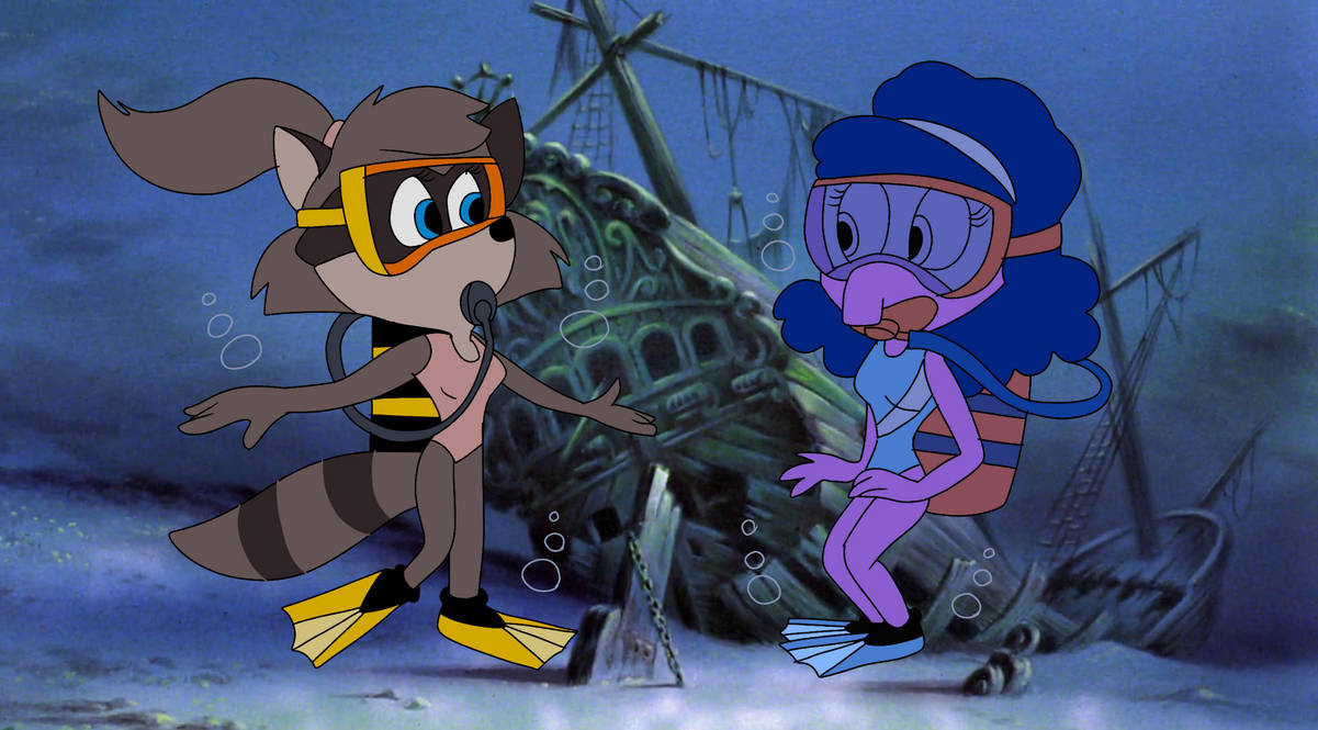 Lisa Racoon AT-Lisa raccoon and Sophia tutu scuba diving by Pandagilr0801 on DeviantArt