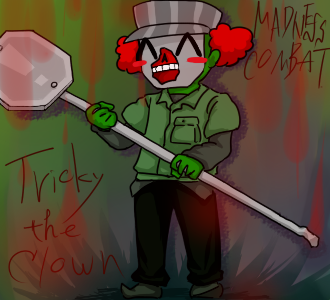 VNphecan on X: Tricky the clown #madnesscombat #trickytheclown #fanart   / X