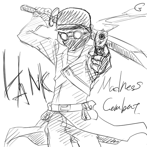 Hank from Madness Combat - Drawception