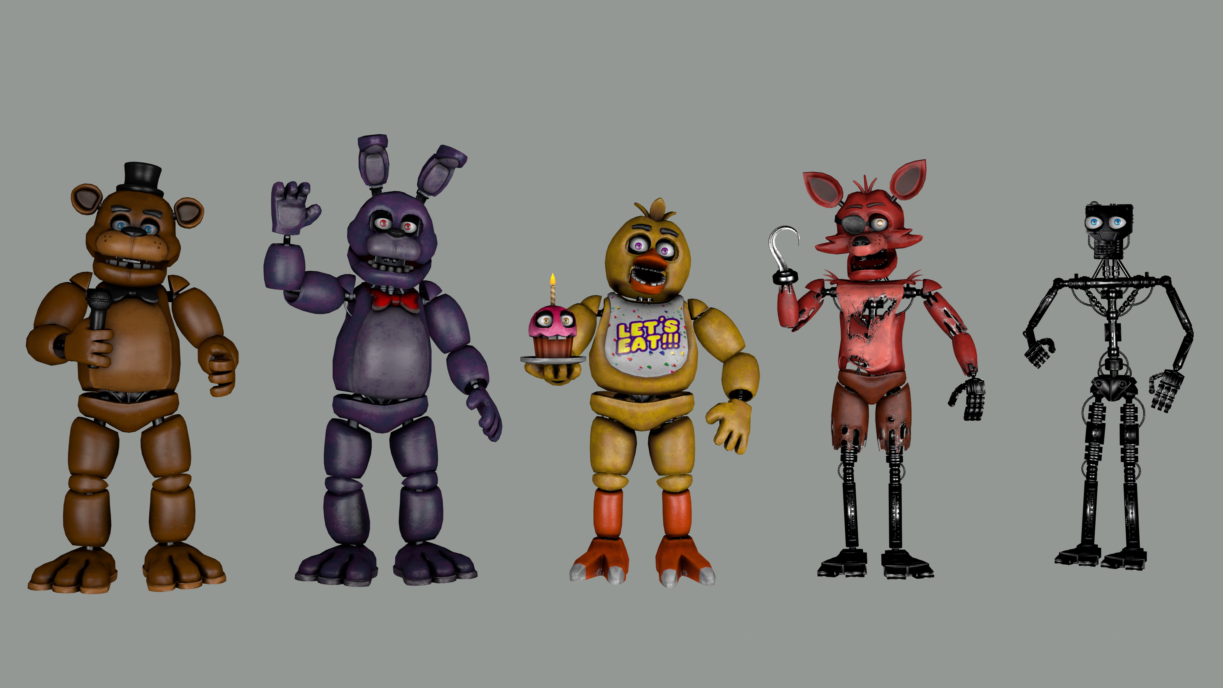 FNAF 1 animatronic pose from AR gallery by fazbearsparkle on DeviantArt