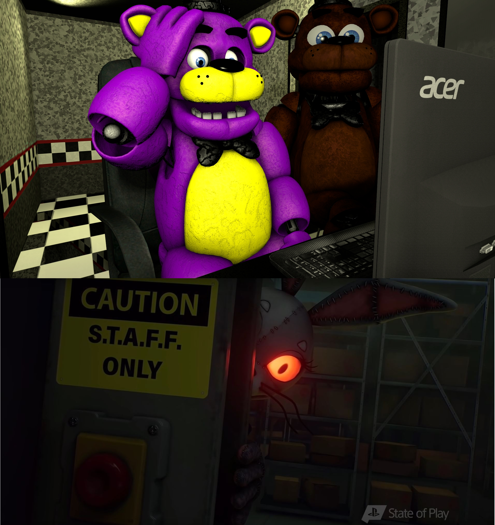 Every Recurring FNAF Character In Security Breach Trailer