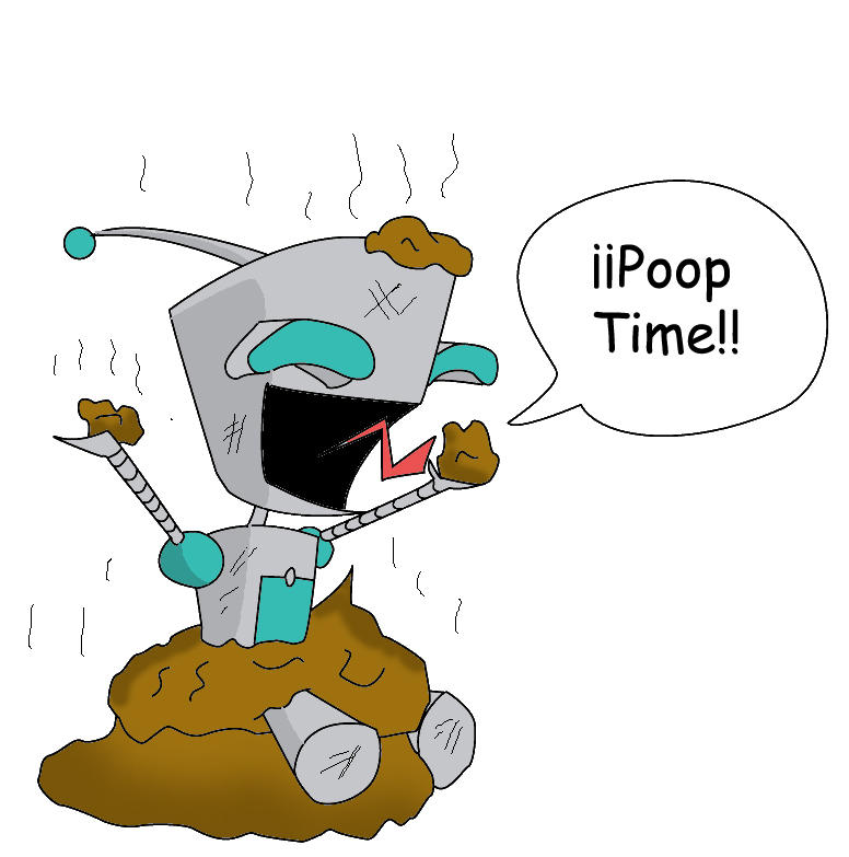 Gir to play with poop by Magmamax on DeviantArt