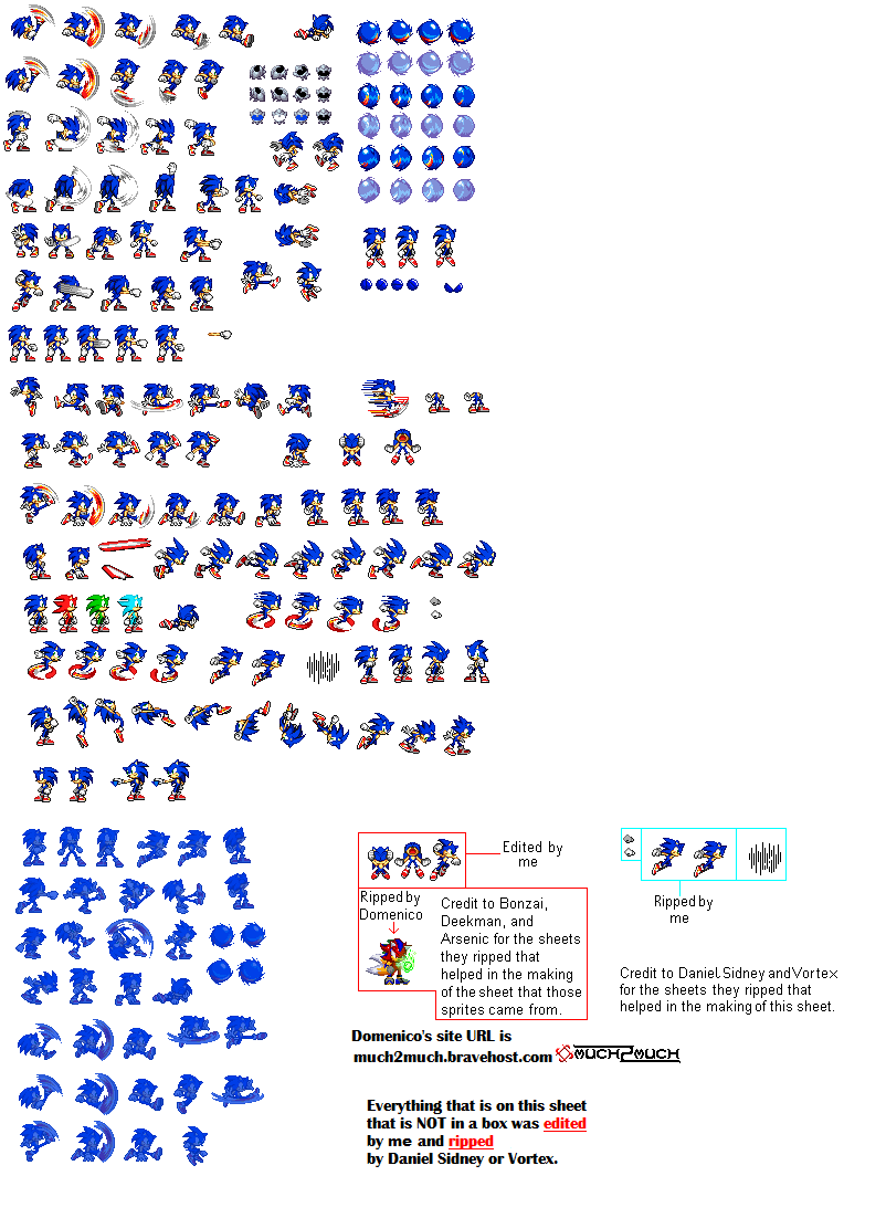 Sonic Sprites (Extras) by Ang3LofSp4rK on DeviantArt