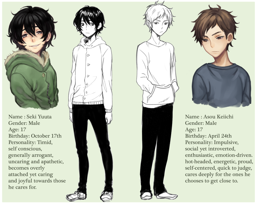 Character sheet - Yuuta and Keiichi by Fishiebug on DeviantArt