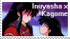 Inuyasha x Kagome Stamp by HugsAreFree