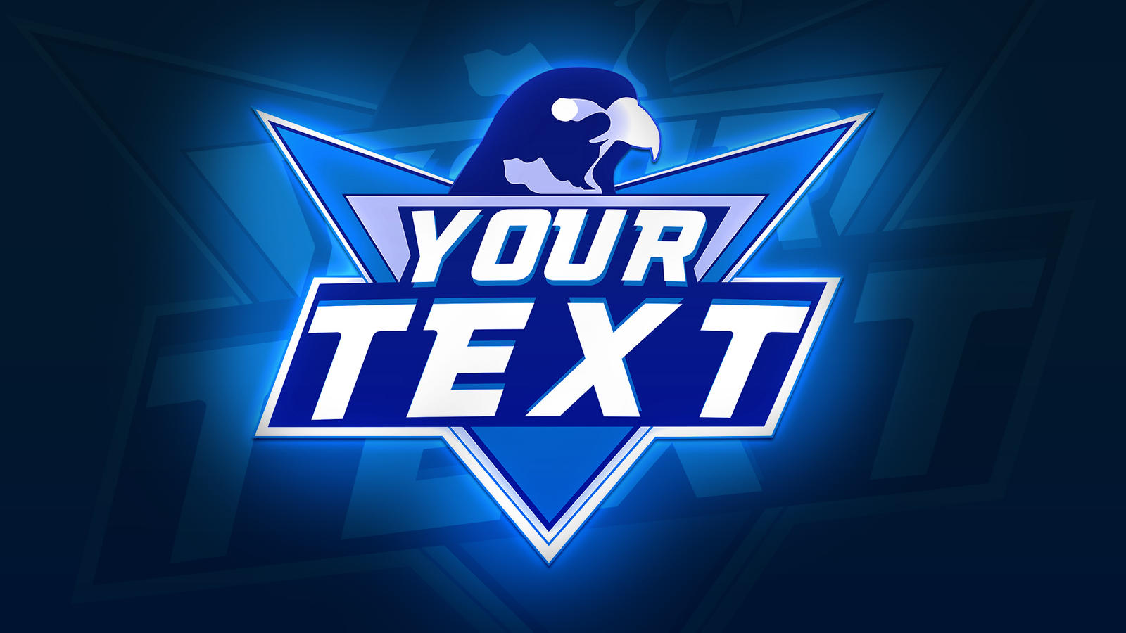 gaming logo template psd