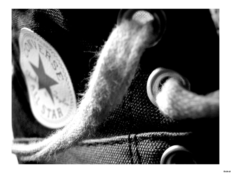 My Converse's lace.