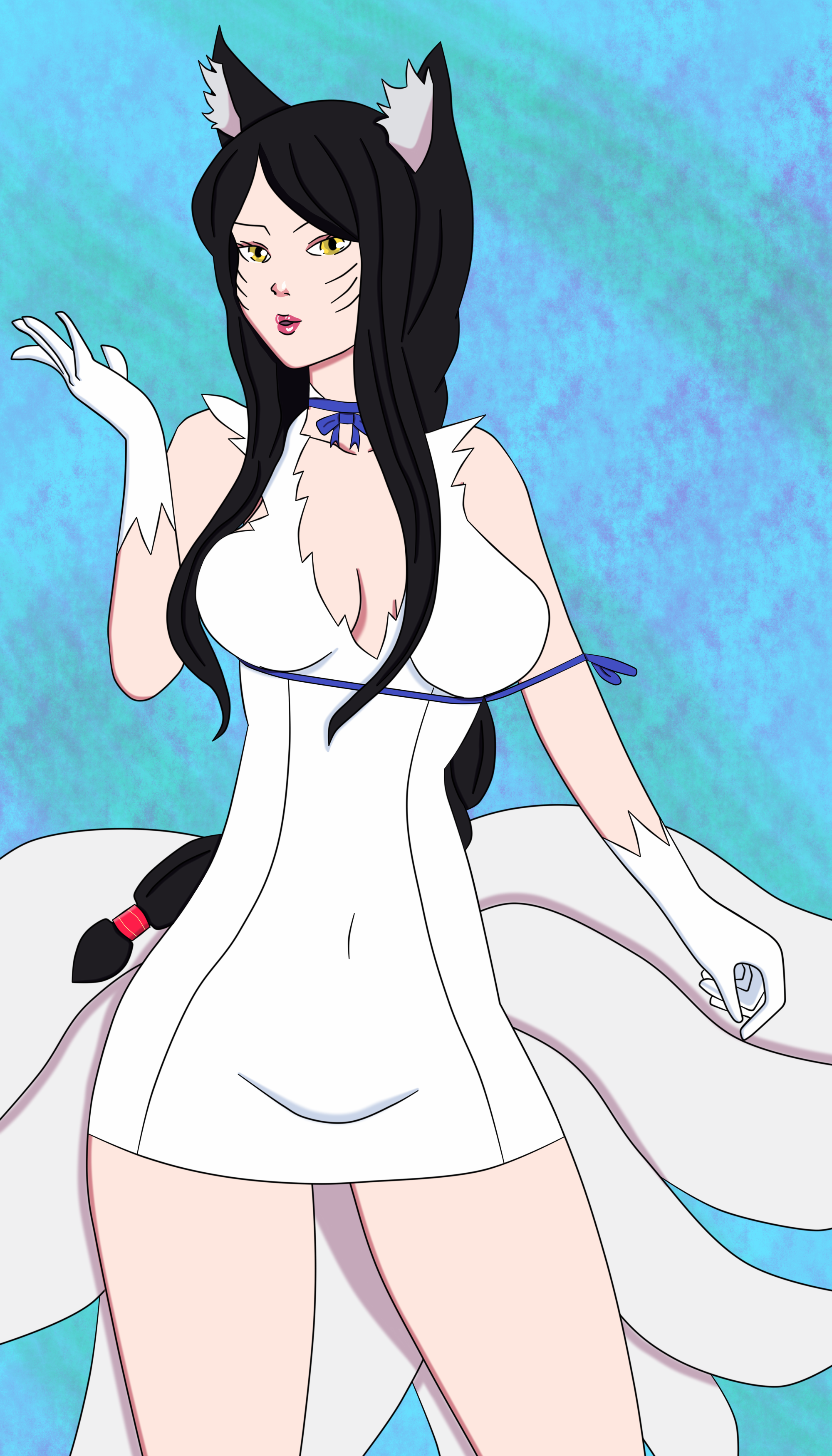 Ahri x Hestia Blue String