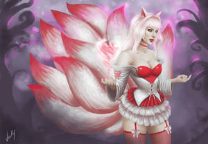 Ahri Charm Skin by VickyInu