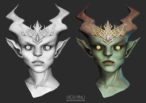 Reptilian Female by VickyInu Reptilian Female by VickyInu