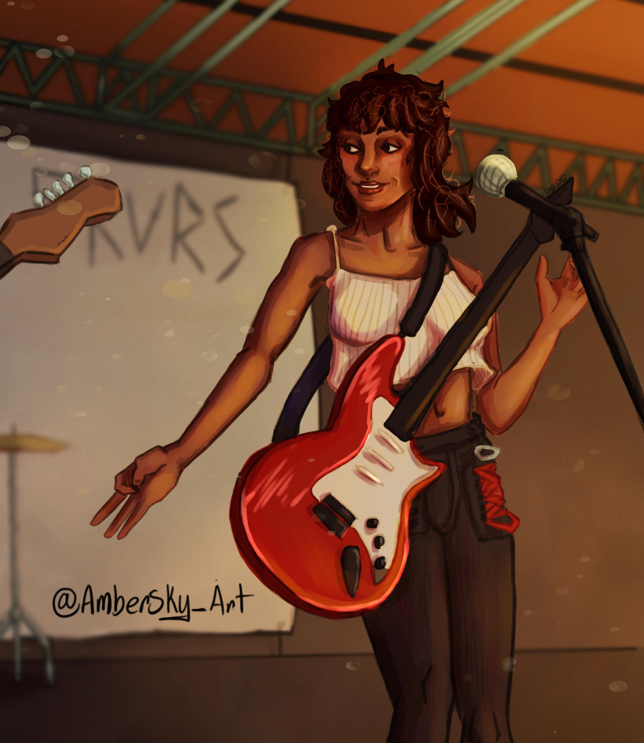 Cameron Performing by Amberskyart on DeviantArt