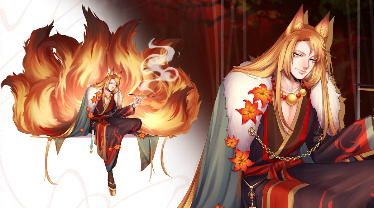 Kaden the High Level Kitsune by NIELSPETERDEJONG on DeviantArt