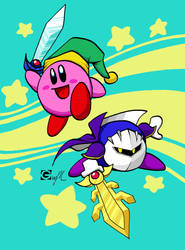 Kirby and Meta Knight