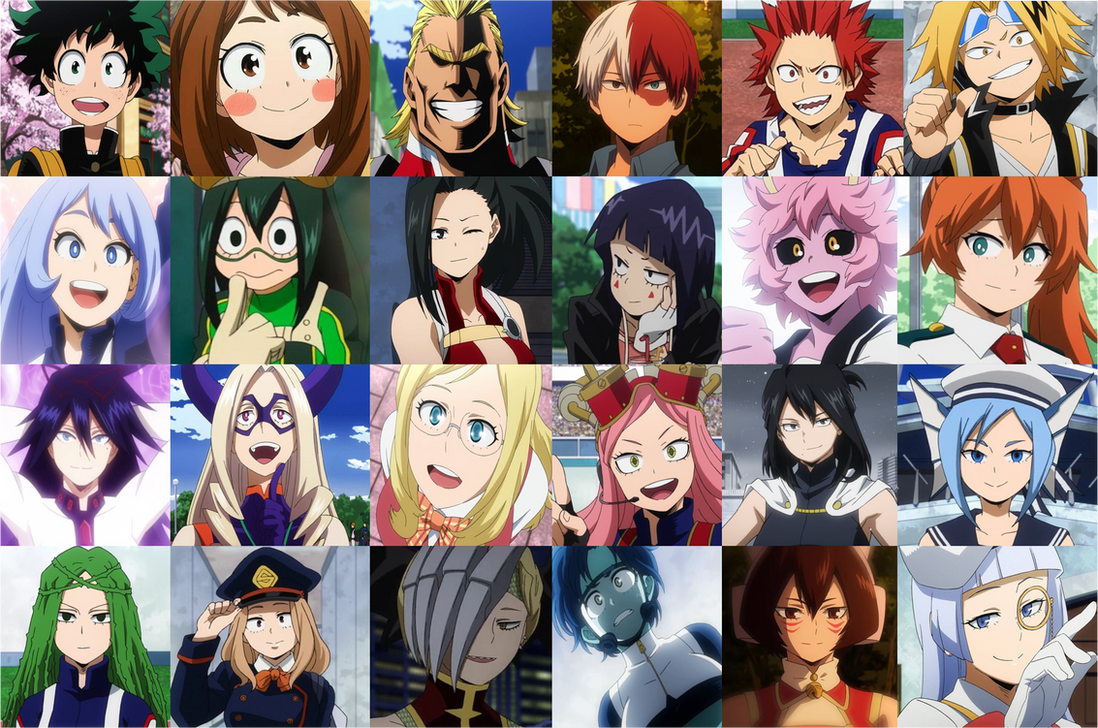 My Hero Academia Characters my favourite characters in My Hero Academia by DANIOTHEMAN on DeviantArt