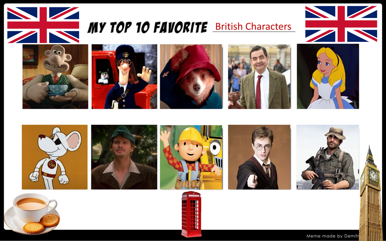 British Oc Deviantart My top 10 Favorite British Characters by DANIOTHEMAN on DeviantArt
