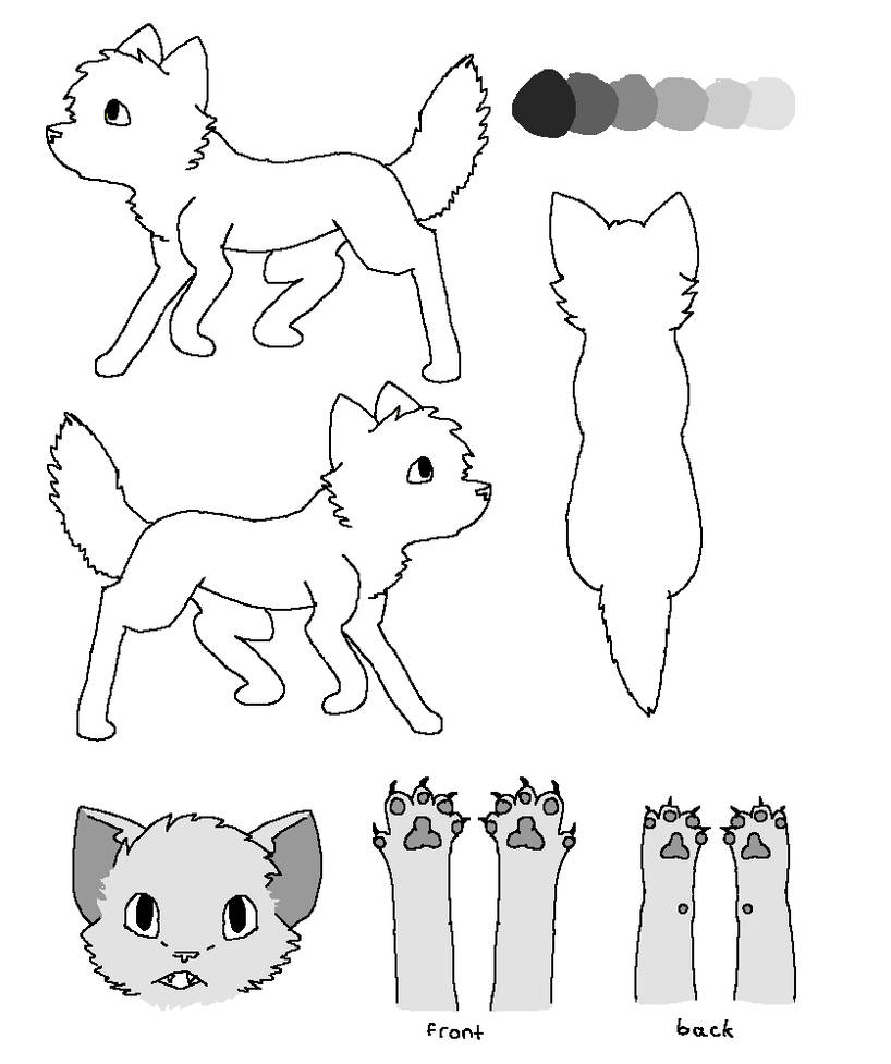 Feline Ref Base free feline reference base by HawkSmith44 on DeviantArt