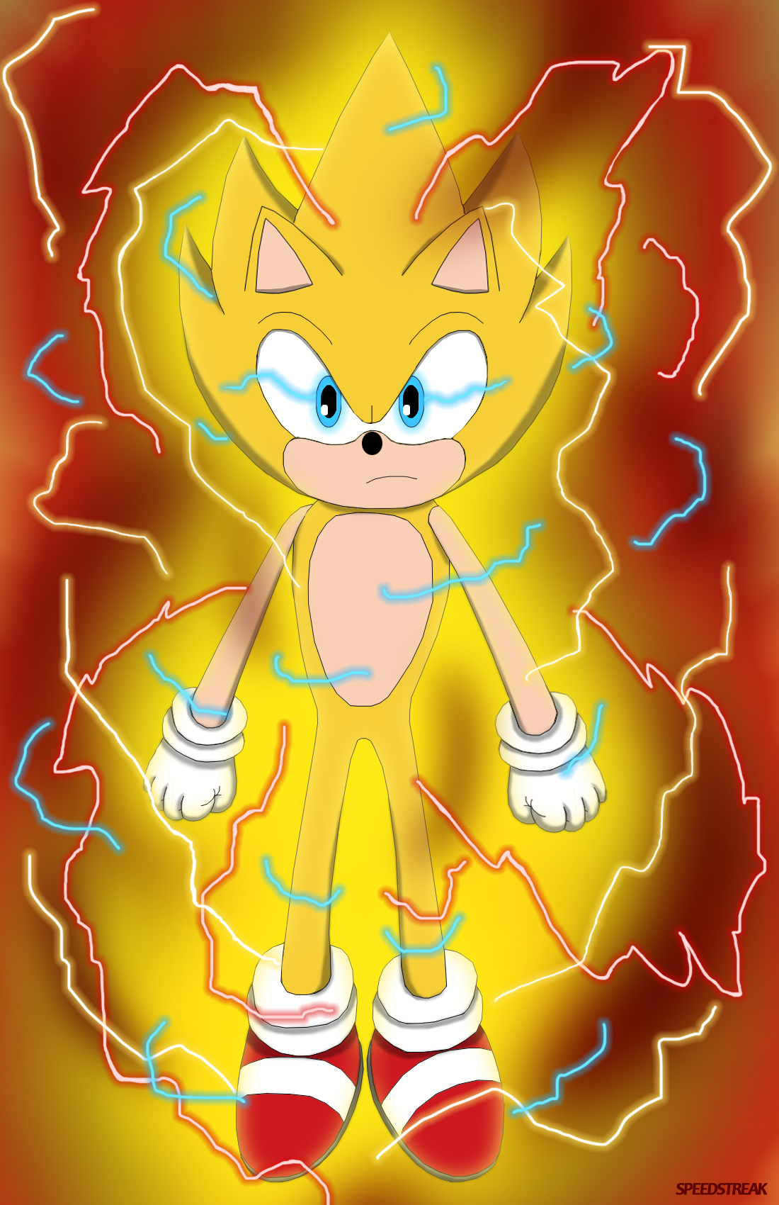 Super Sonic 2 (Sonic Frontiers), Blake_Art in 2023