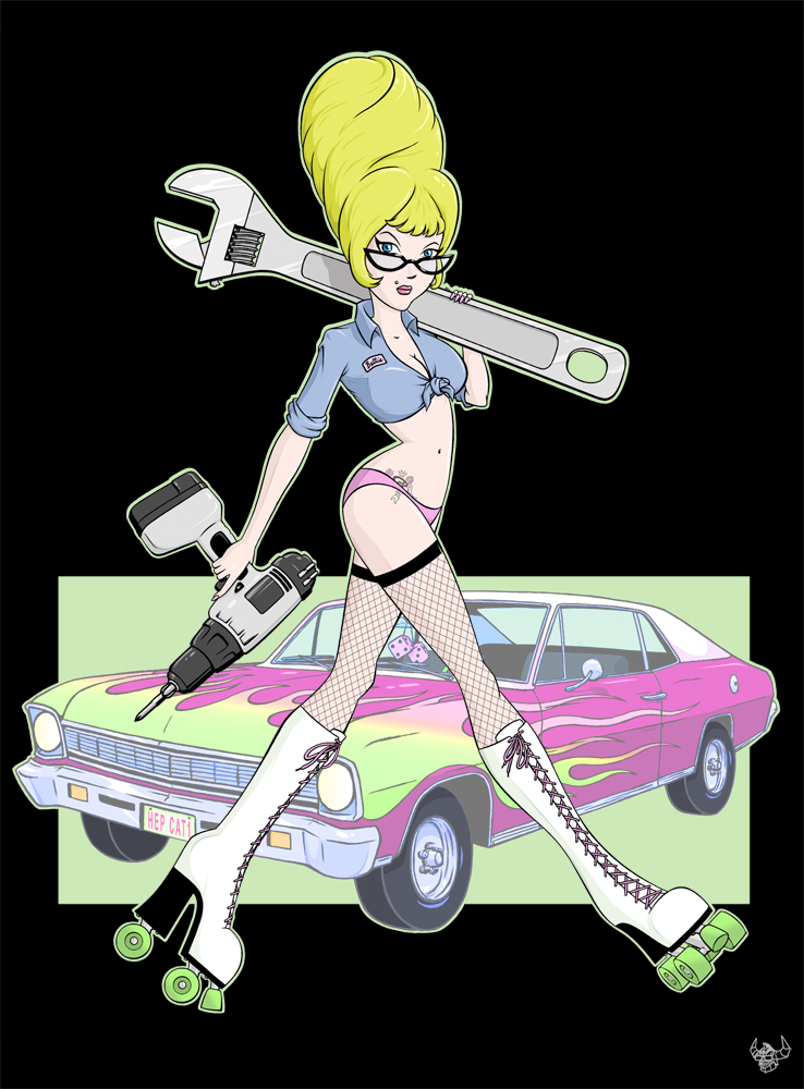 Pin-up Mechanic Betty