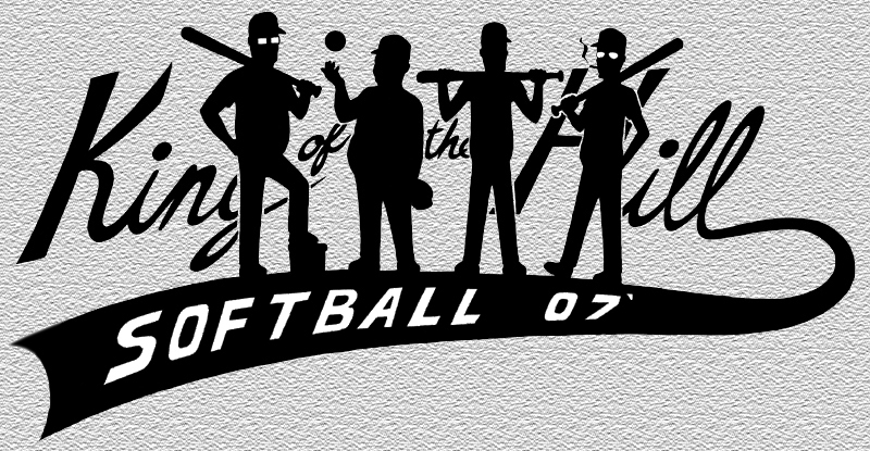 King of The Hill Softball Logo