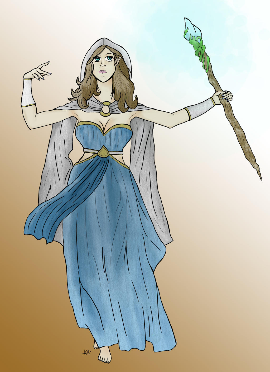 Kyvanna the High Elf Wizard