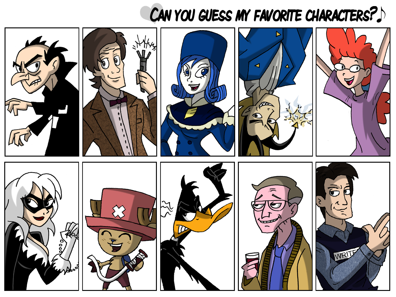 10 Fave Characters Meme