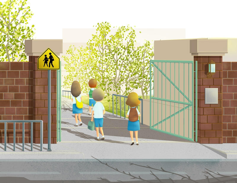 School gate by boOnsai on DeviantArt