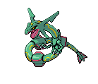 Rayquaza B-W Sprite by blazifox