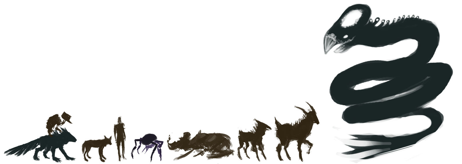 Rough Yorshov creatures size chart