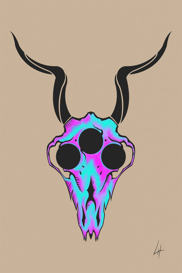 Psychdelic skull