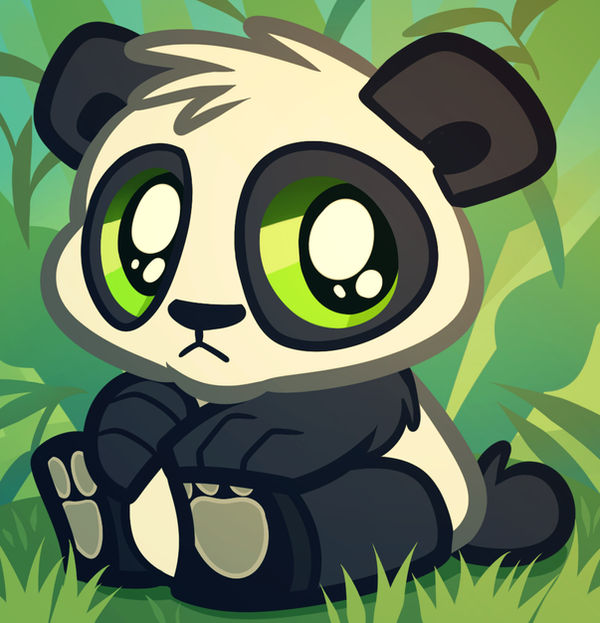 Baby Panda Bear, Cartoon Panda Cub by Dragoart on DeviantArt
