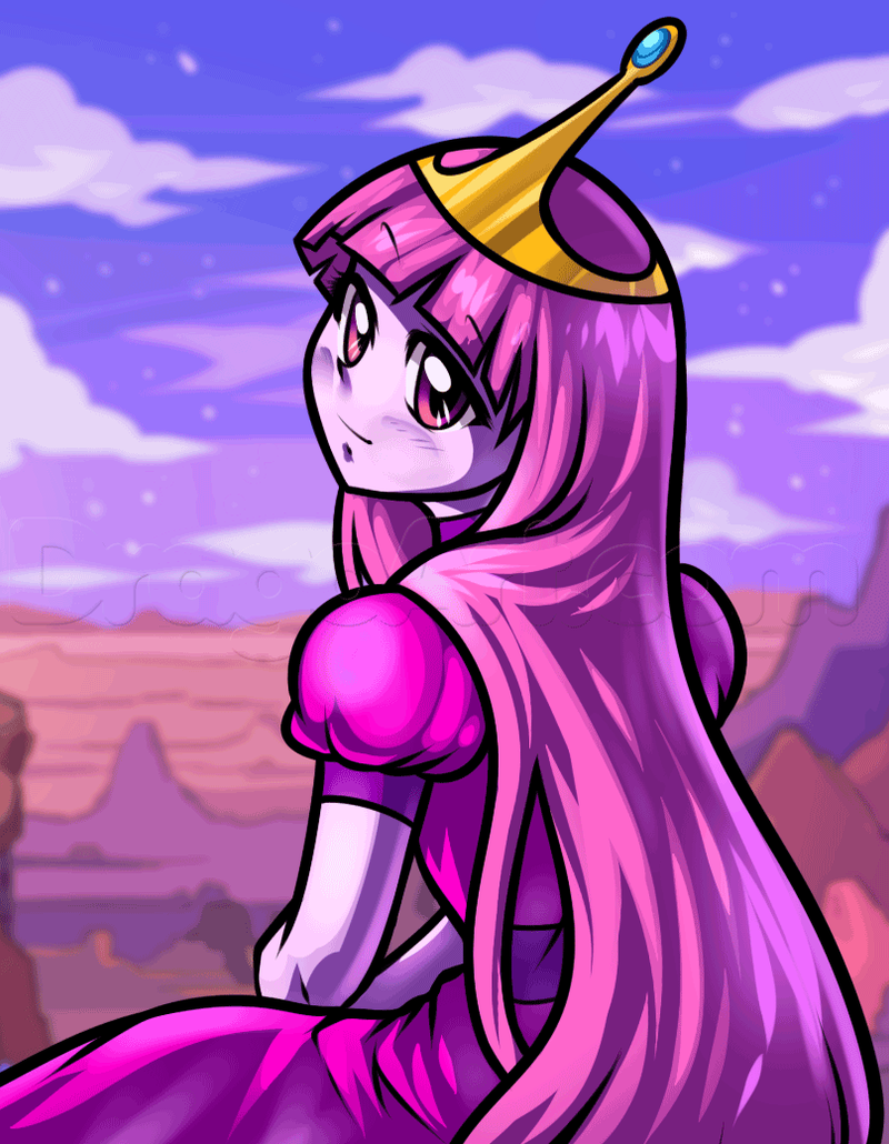 Princess Bubblegum From Adventure Time Tutorial by Dragoart on DeviantArt