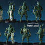 Alien Commander with sword or carbine, 56mm