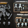 Alien Commander 2.0 metal and resin casts, 56mm