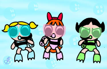 Power Puff Swim Time ROBERT BUTLER FAN PICK