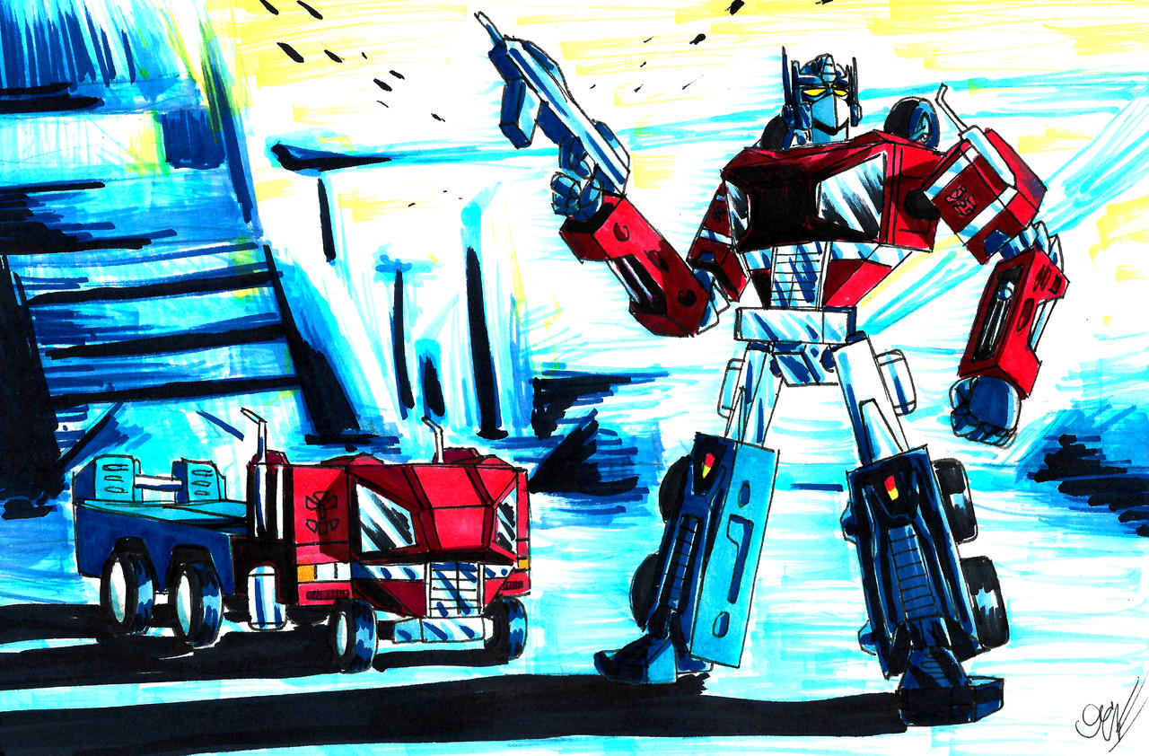 Optimus Prime G1 Cybertronian Form by MrPurplee on DeviantArt