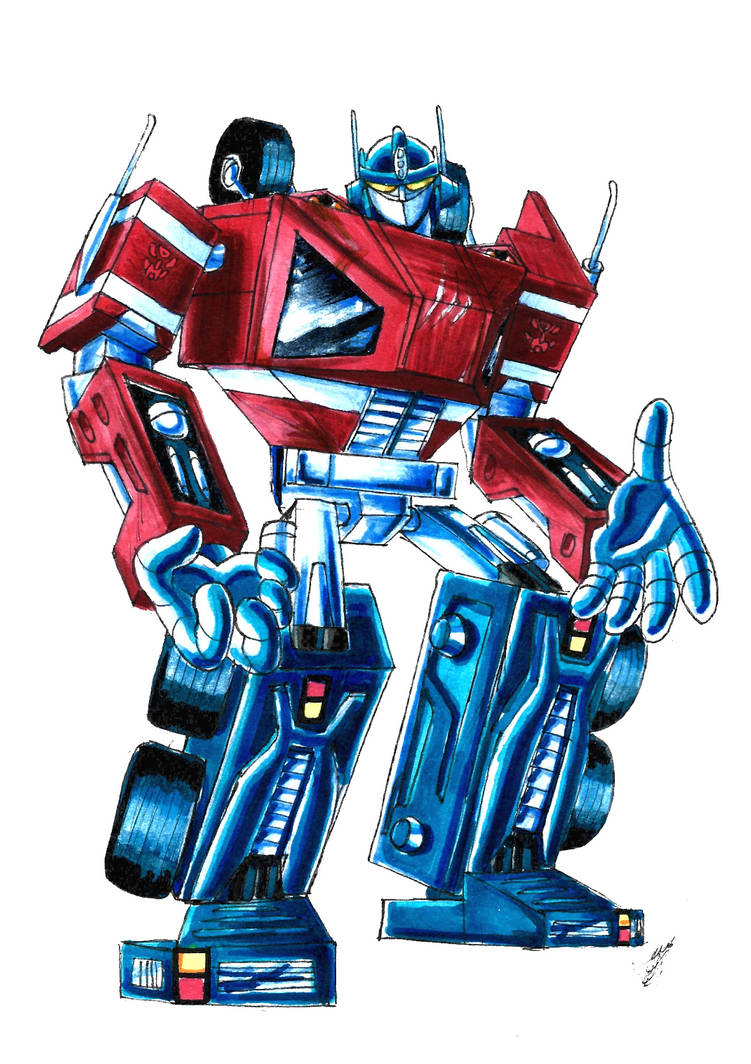 Optimus Prime G1 Cybertronian Form by MrPurplee on DeviantArt
