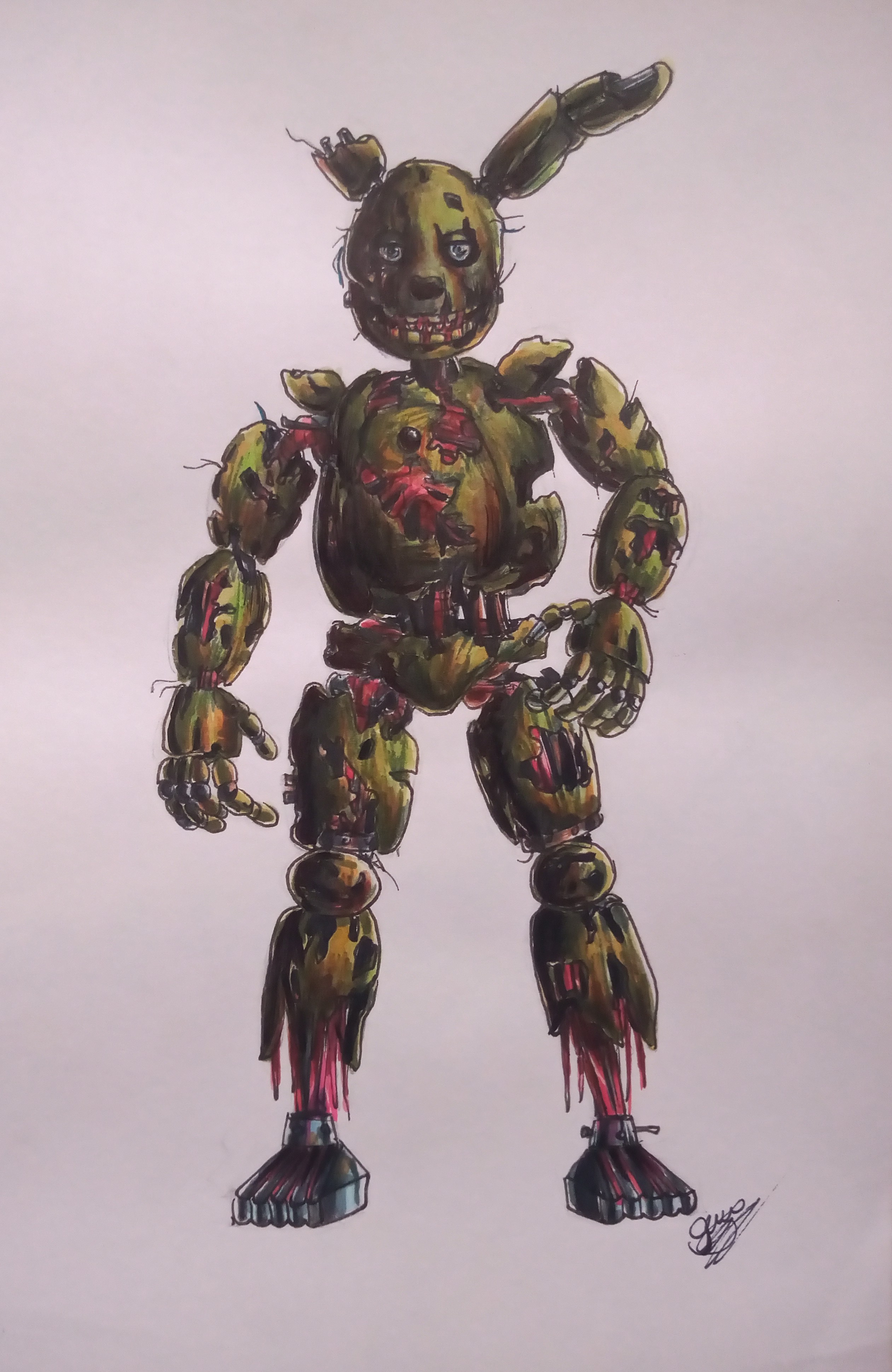 Springtrap Springtrap FNAF3 by MrPurplee on DeviantArt