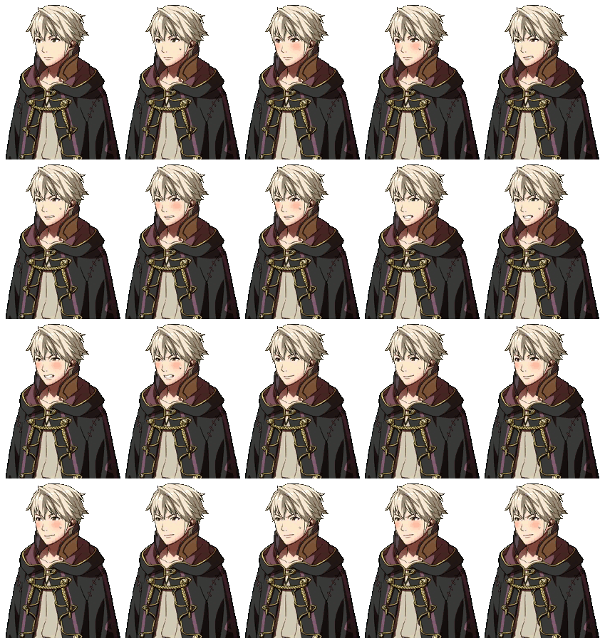 Robin Sprite FE: Awakening - Male Robin Expressions Template by RabnadSkubla on ...