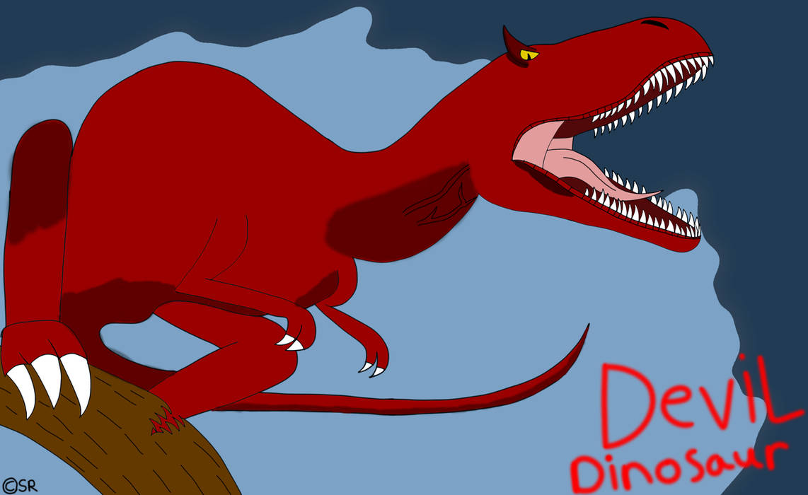 Devil Riding Dinosaur Devil Dinosaur by SabertoothRat on DeviantArt