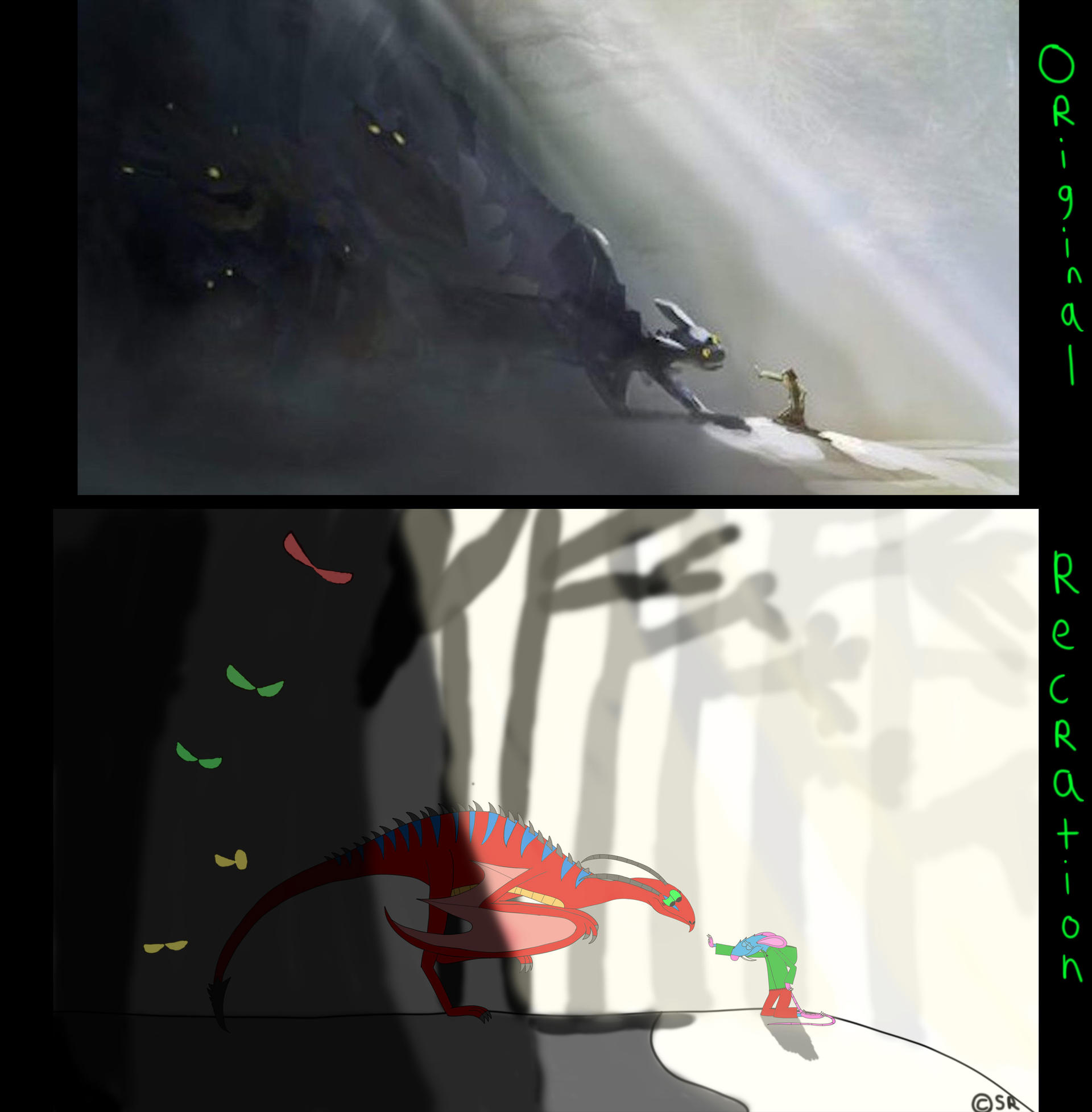 My first recreation drawing by SabertoothRat on DeviantArt