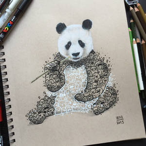 Panda Doodle Art 