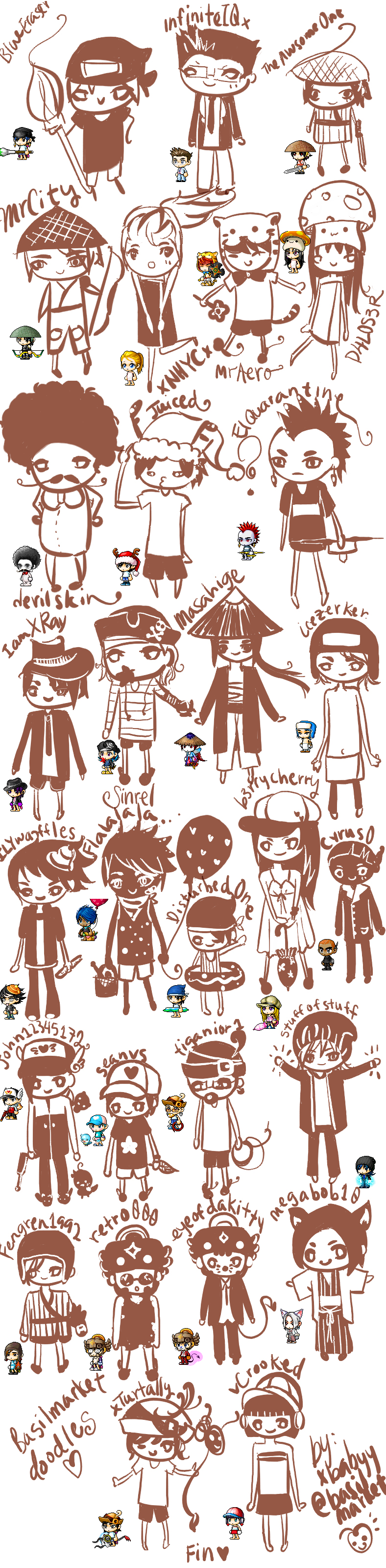 Maplestory doodles canvas