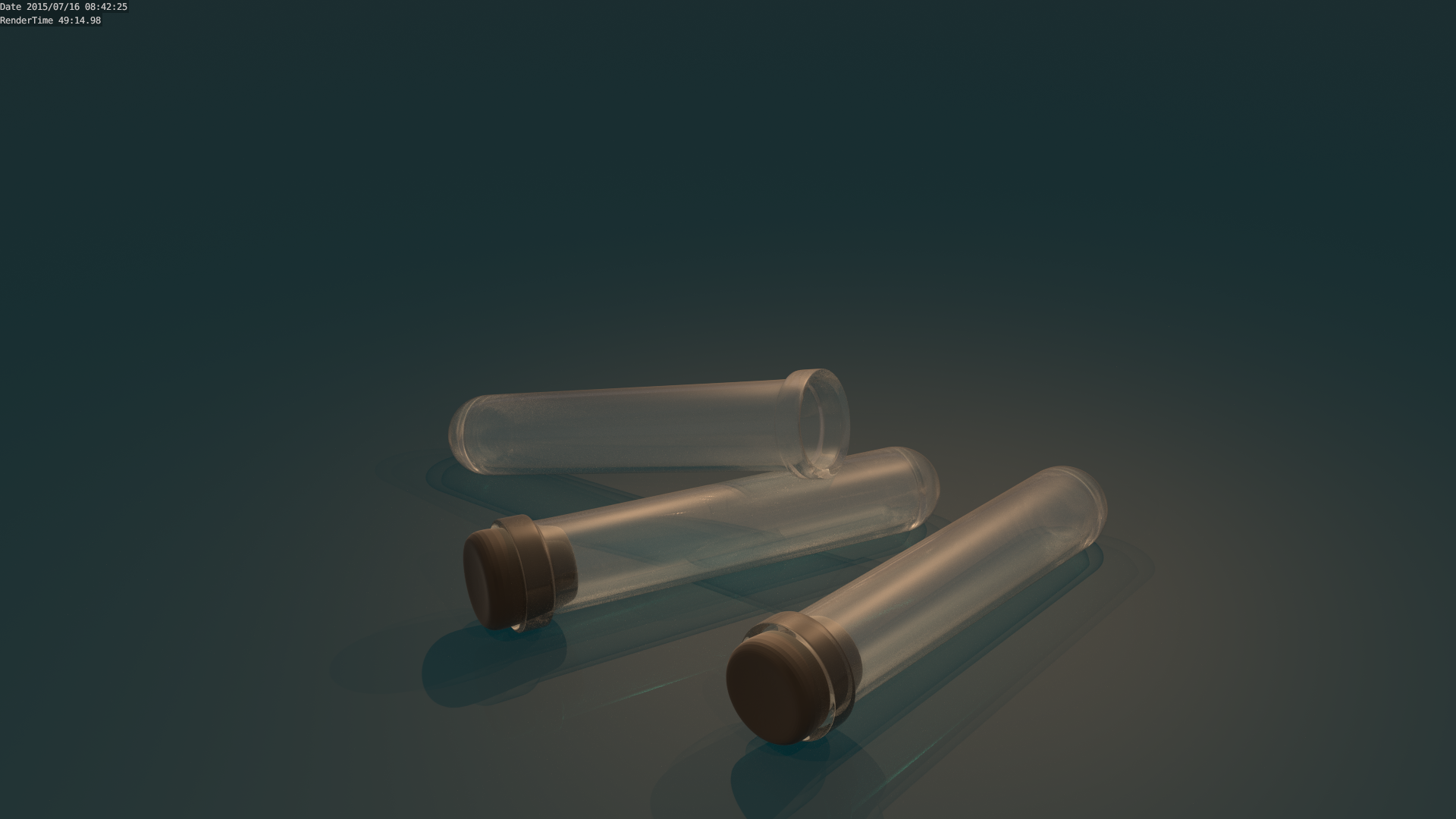 Test Tube High Poly Render