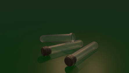 Test Tube Low Poly Render