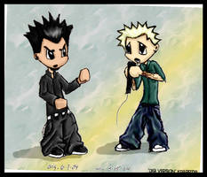 mike and chester- chibi? anime