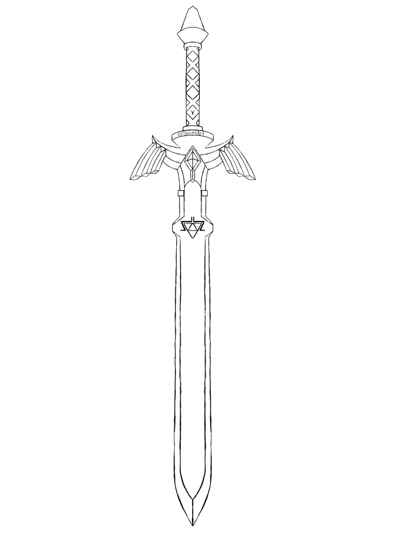 Simple Master Sword The Mastersword - quick sketch by Thradix on DeviantArt