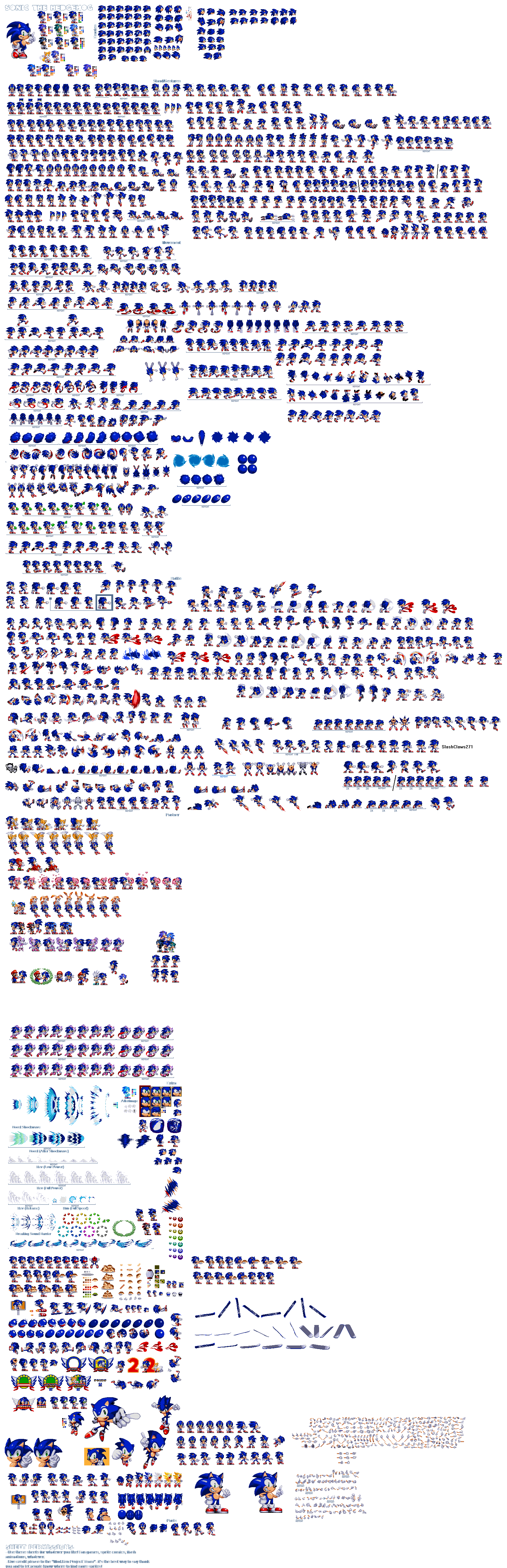 Modgen Classic Sonic Supreme Sprite Sheet Complete by SONIcsez1234 on  DeviantArt