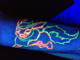 Flareon Tattoo (UV Ink)