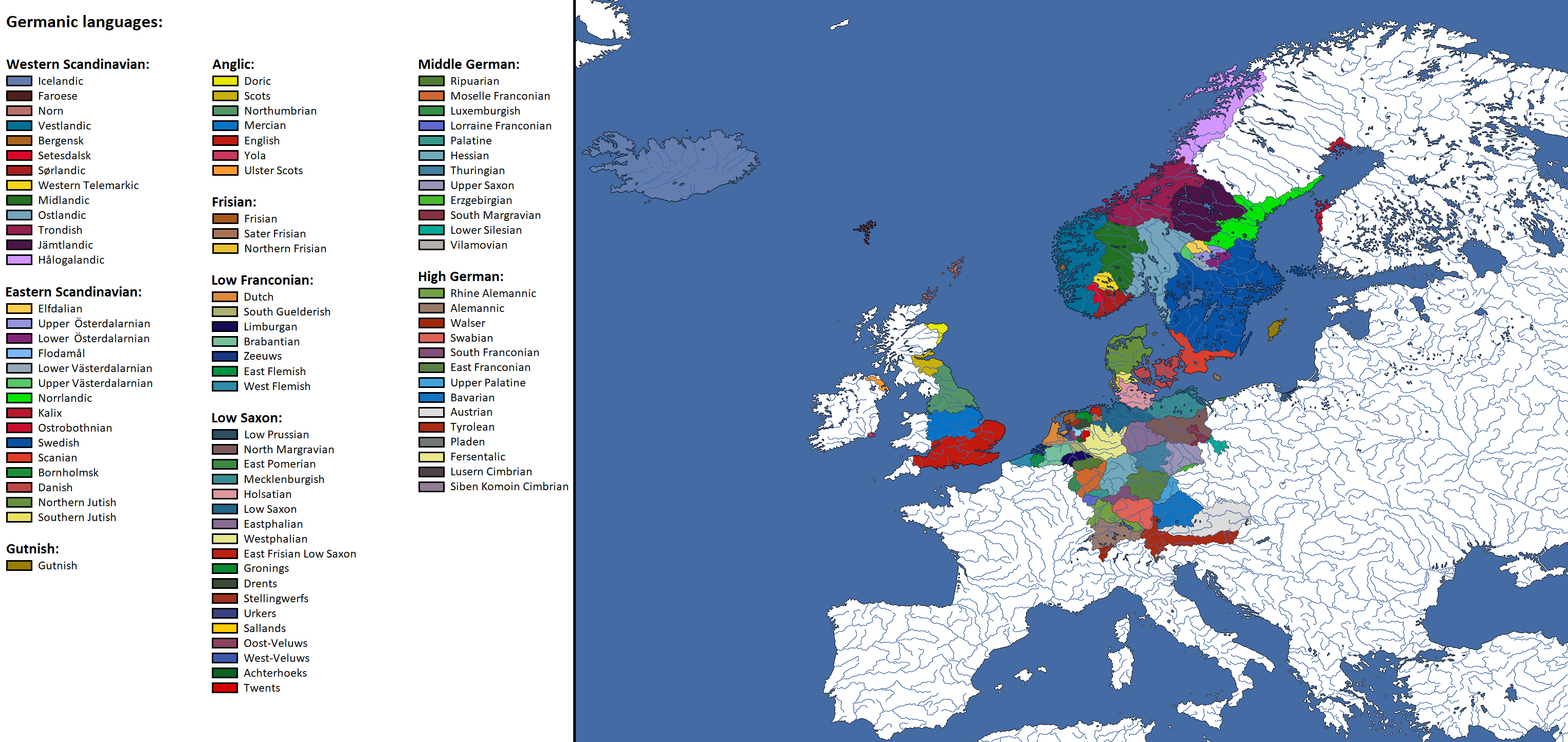 Germanic Language Germanic Languages by ServalCatMaps on DeviantArt