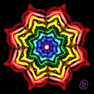 Glowing Meditation Flower